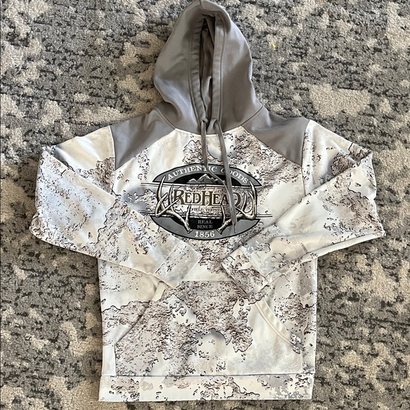 RedHead Kids Hoodie with Gray and White Camo - Picture 1 of 6